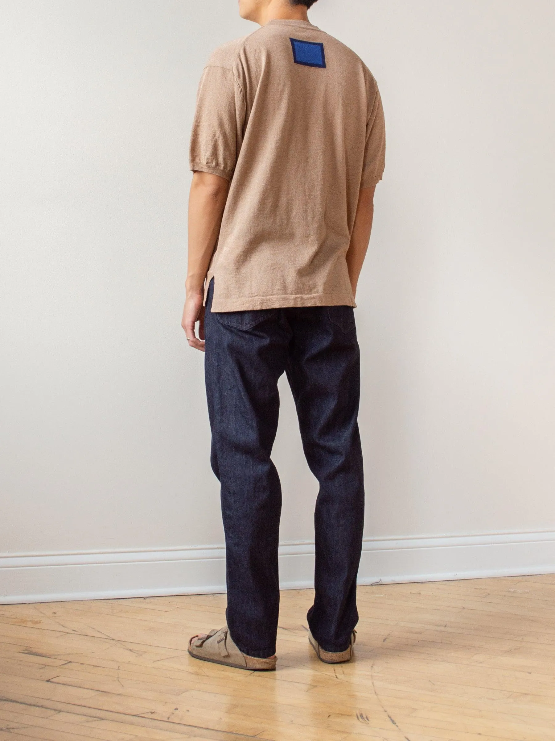 S/S Relaxed Sweater - Beige