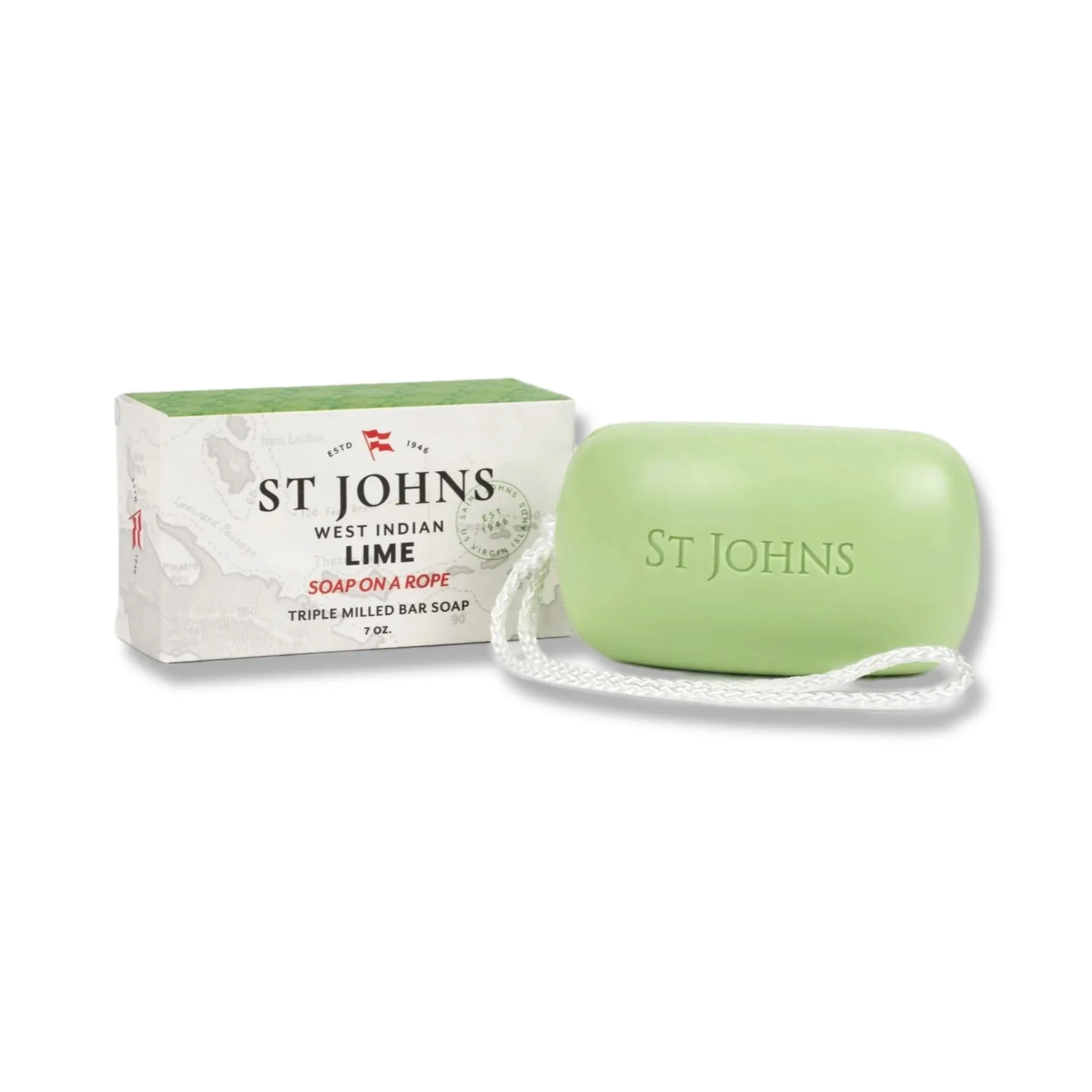 St Johns West Indian Lime Soap on a Rope