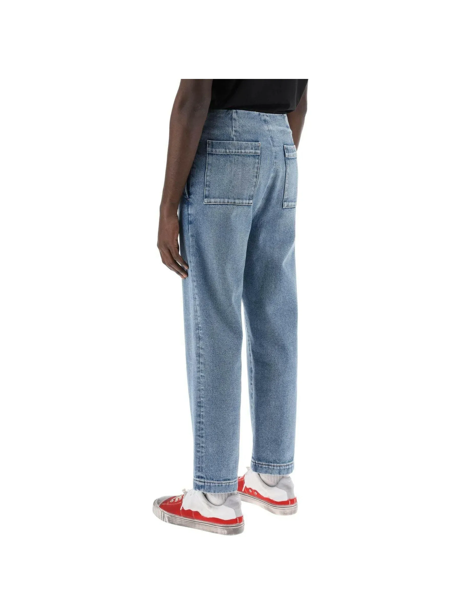 Straight-Leg Jeans No Waistband