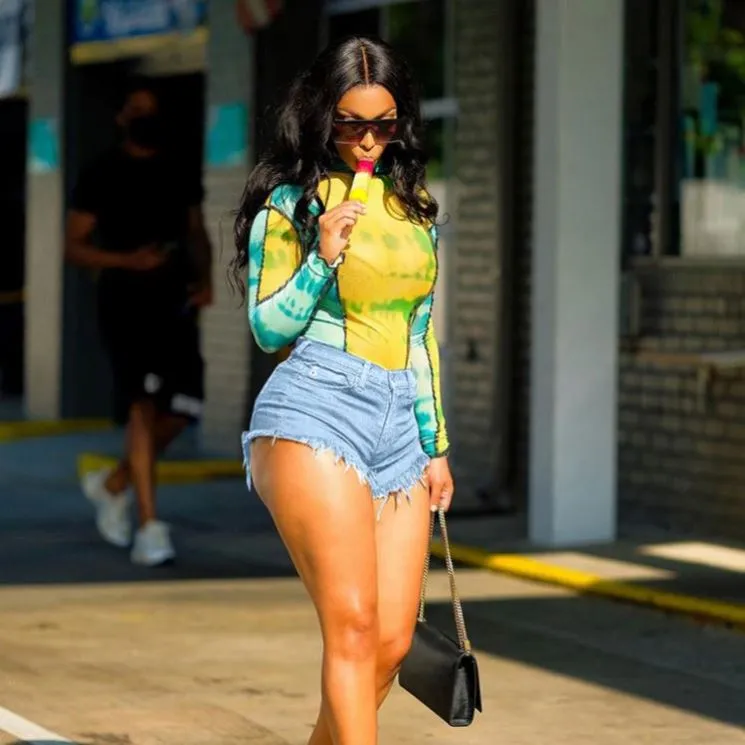 Summer Solid Color Short Jeans