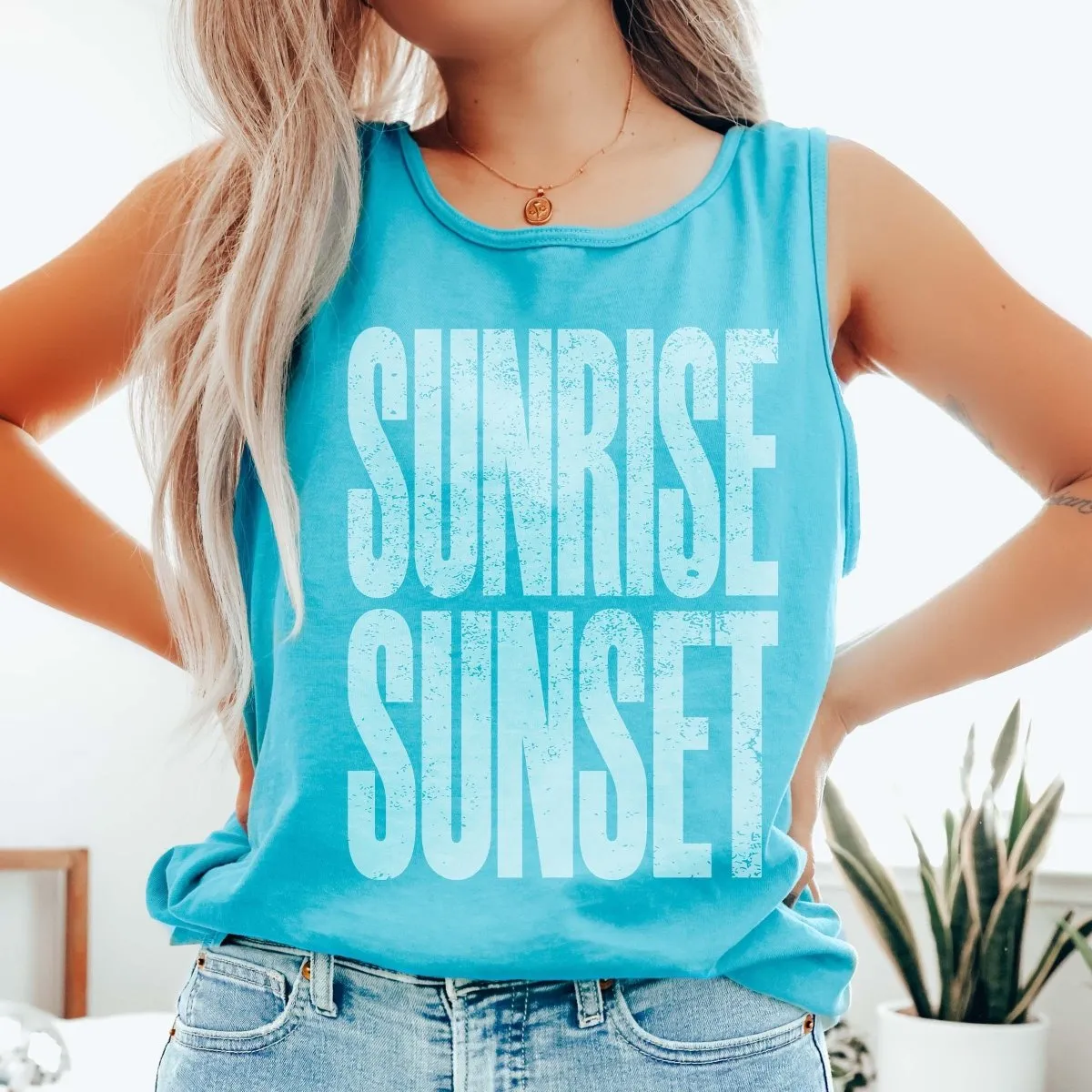 Sunrise Sunset Comfort Color Tank