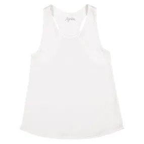 Tank Top with Racer Back in White