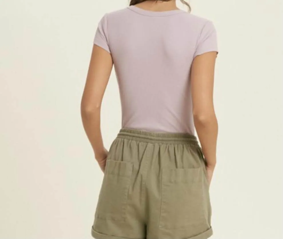 The Allison Bodysuit: Cap Sleeve Surplice Wrap Style Bodysuit