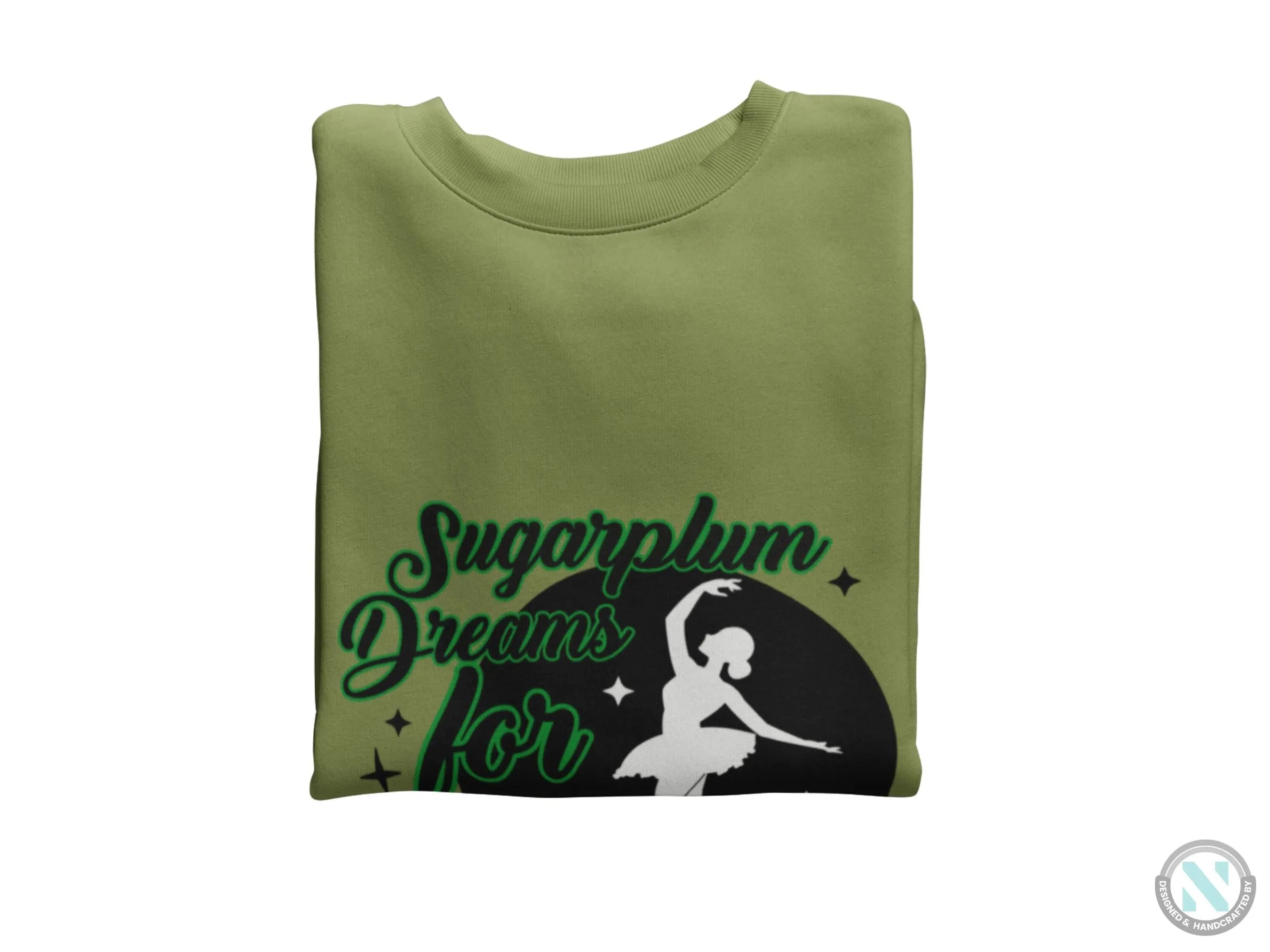 Toddler Girls Custom Name Jumper Sweatshirt with Sugarplum Dreams Gift