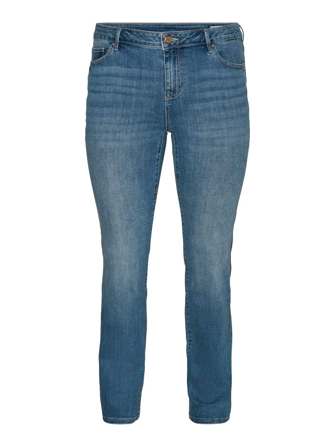 Vero Moda Curve Flash Jeans In Mid Denim
