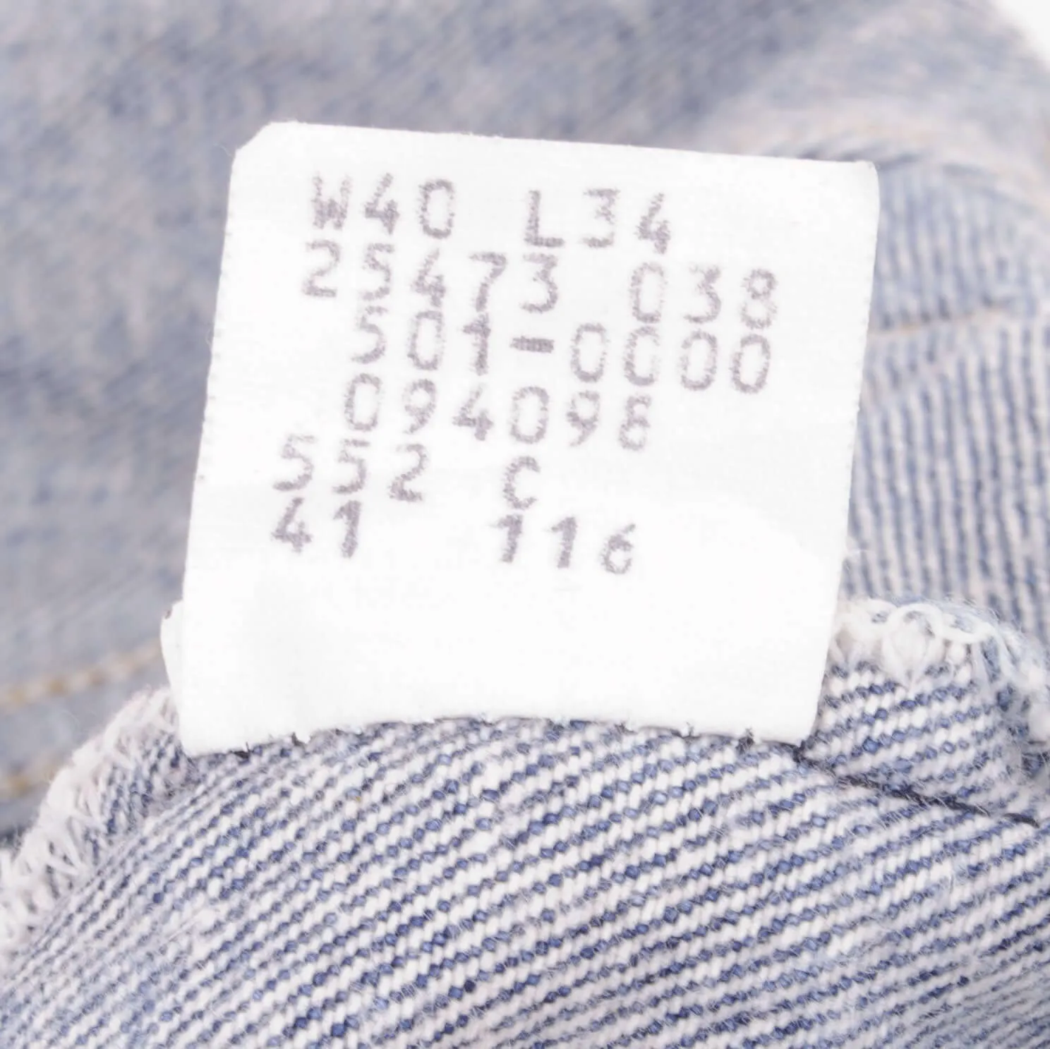 VINTAGE LEVIS 501 JEANS INDIGO 1980S SIZE W37 L32 MADE IN USA