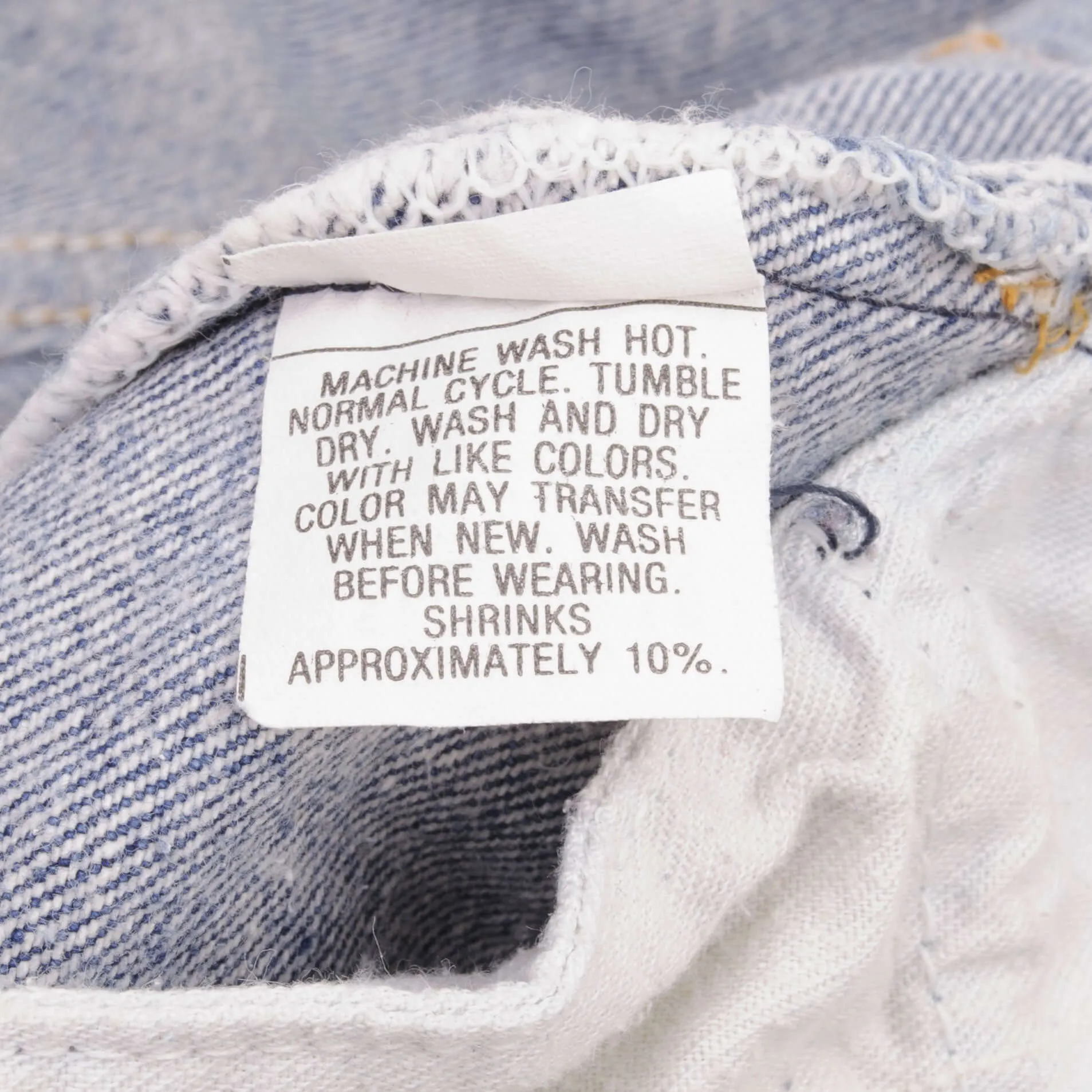 VINTAGE LEVIS 501 JEANS INDIGO 1980S SIZE W37 L32 MADE IN USA