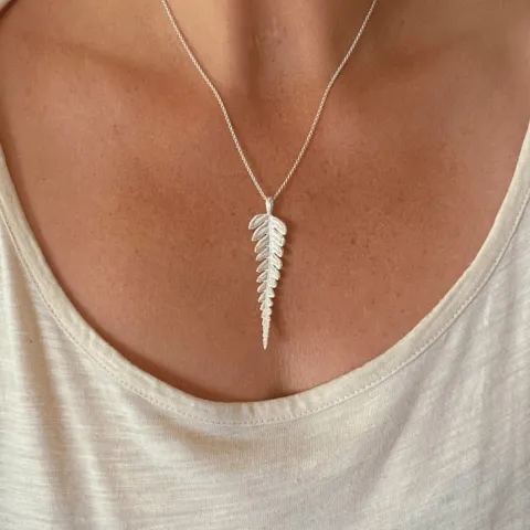 Whispering Forest Fern Leaf Necklace