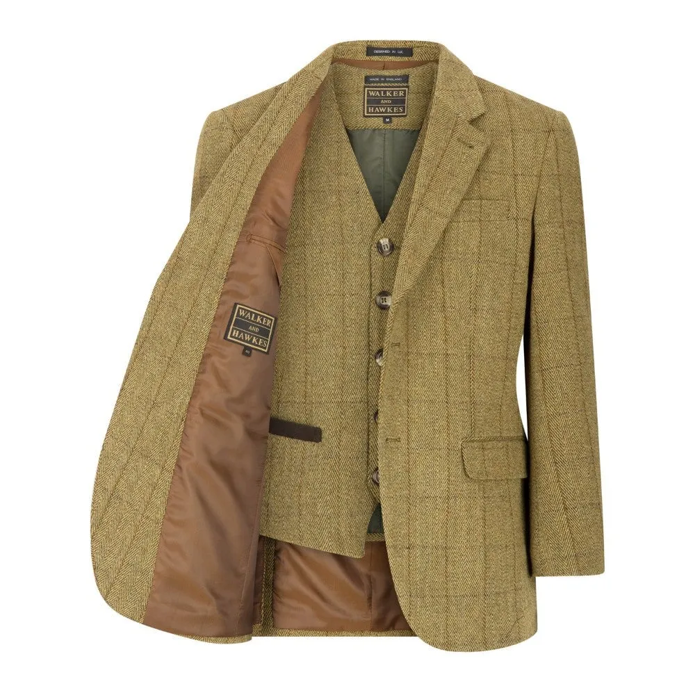 Windsor mens blazer, tweed, lys salvie