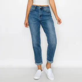 WOMEN'S MOM WAX JEANS 90251