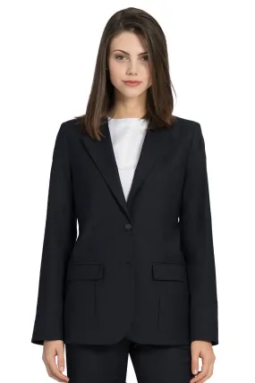Women's Navy Optiweave Polywool Stretch Blazer